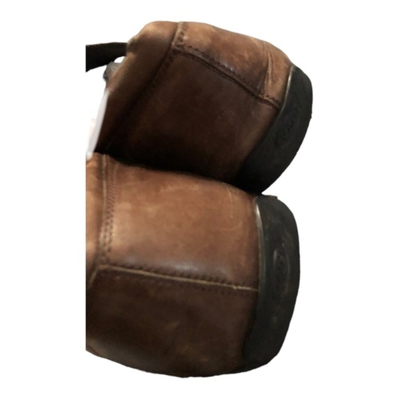 Tod’s men’s distressed look brown leather slip on leather loafers size 11.5 - Picture 7 of 14